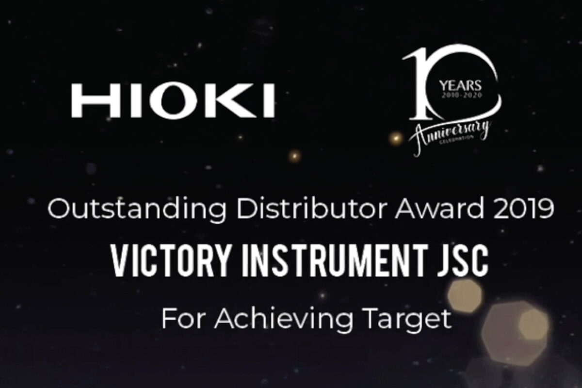 HIOKI AWARD 2020 3 1200x800 - Đạt giải thưởng nhà phân phối của HIOKI 2019