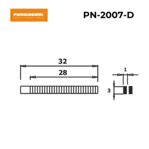 Kìm mũi phẳng , PN-2007-D, PIERGIACOMI