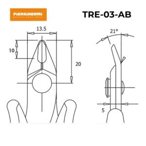 Kìm cắt phẳng TRE-03-AB PIERGIACOMI