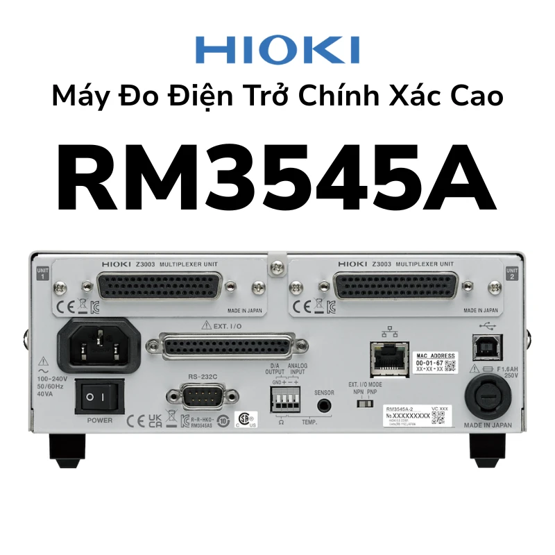 HIOKI RM3545A (4) Máy Đo Điện Trở Hioki RM3545A 1 nΩ, 0.045%