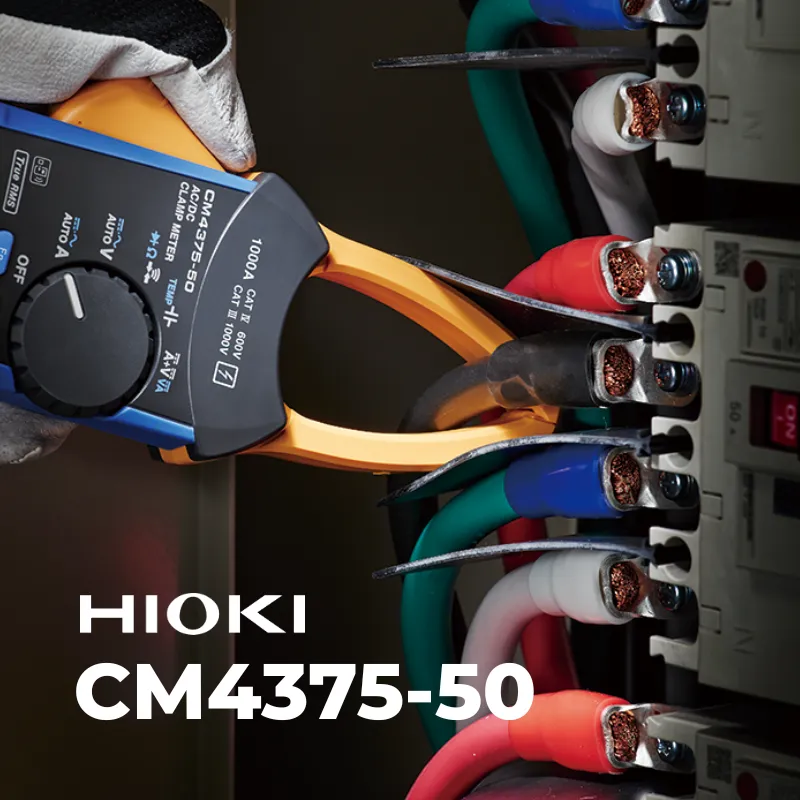 Ampe kìm AC/DC Hioki CM4375-50 True RMS 1000A, slim jaw φ34mm, CAT IV 600V/CAT III 1000V, IP54