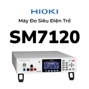 Hioki SM7120 đo siêu điện trở tới 2×10^19Ω, điện áp đo 0.1–2000V, độ phân giải 0.1 fA, kiểm tra nhanh 6.4ms, tích hợp I/O