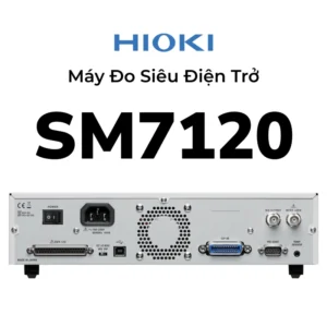 Hioki SM7120 đo siêu điện trở tới 2×10^19Ω, điện áp đo 0.1–2000V, độ phân giải 0.1 fA, kiểm tra nhanh 6.4ms, tích hợp I/O