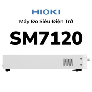 Hioki SM7120 đo siêu điện trở tới 2×10^19Ω, điện áp đo 0.1–2000V, độ phân giải 0.1 fA, kiểm tra nhanh 6.4ms, tích hợp I/O