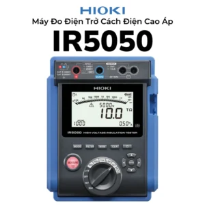 Hioki IR5050 máy đo cách điện cao áp 250V–5kV (max 5.2kV), đo đến 10TΩ, đo dòng rò, PI/DAR/DD, an toàn CAT IV.