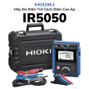 Hioki IR5050 máy đo cách điện cao áp 250V–5kV (max 5.2kV), đo đến 10TΩ, đo dòng rò, PI/DAR/DD, an toàn CAT IV.
