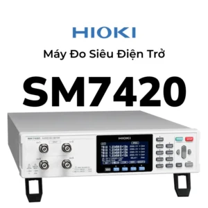 Hioki SM7420 super megohm meter 4 kênh, độ phân giải 0.1 fA, tốc độ đến 6000 pcs/phút, đo 50Ω–2×10^19Ω, tối ưu tự động hóa.