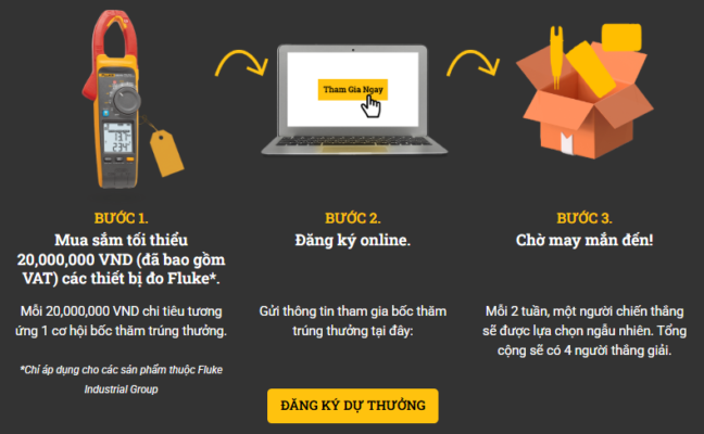 chương trình khuyến mãi của Fluke chương trình khuyến mãi của Fluke