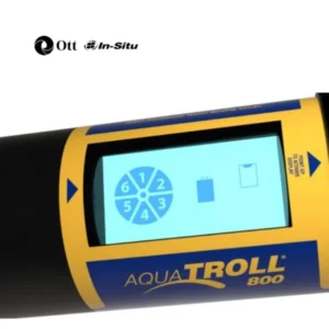 Hình minh họa: màn hình LCD của Aqua TROLL 800 hỗ trợ kiểm tra trạng thái thiết bị.
