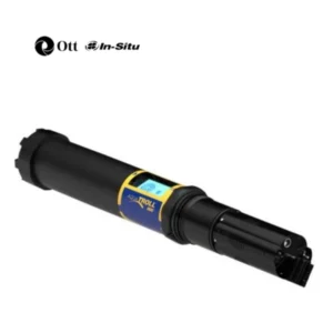 Hình minh họa: Aqua TROLL 800 với cụm cảm biến và cần gạt chống bám bẩn.