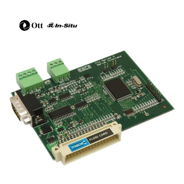 FloSI Card cung cấp ngõ ra SDI-12 hoặc Modbus để kết nối thiết bị XCi với SCADA, mạng radio hoặc datalogger bên thứ ba.