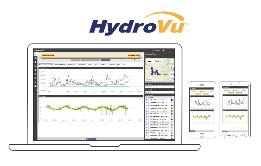 Dữ liệu AgriFlo XCi được giám sát từ xa trên HydroVu
