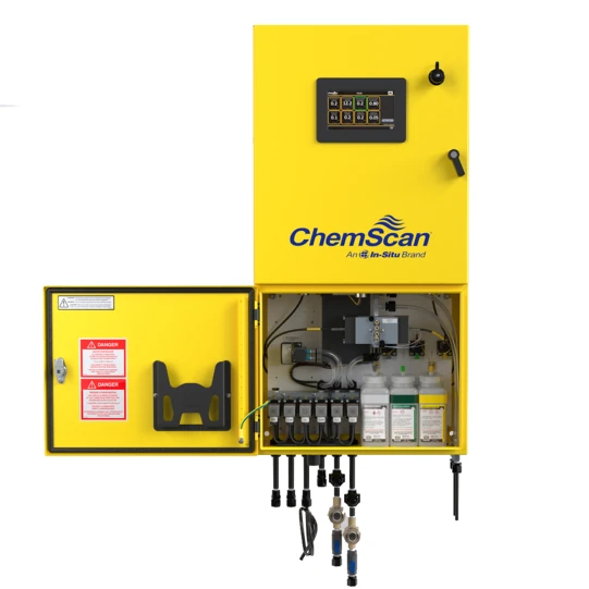 Máy đo nitrat ChemScan UV-3250 - ChemScan UV-3250 với các khoang tủ mở